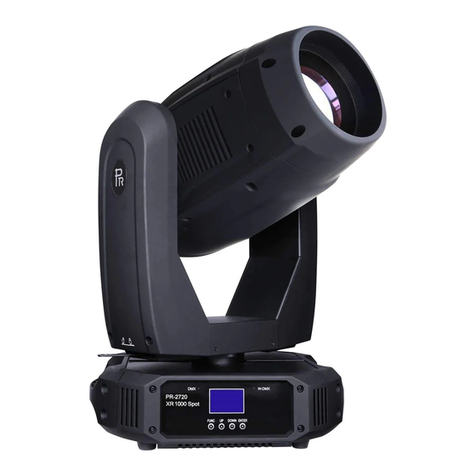 PR Lighting XR 1000 Framing product manual