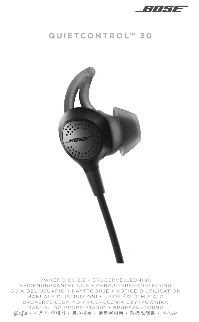 Bose QUIETCONTROL 30 User manual