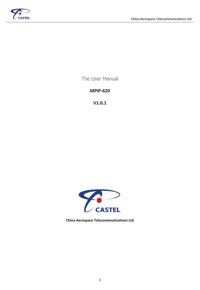Castel MPIP-620 user manual