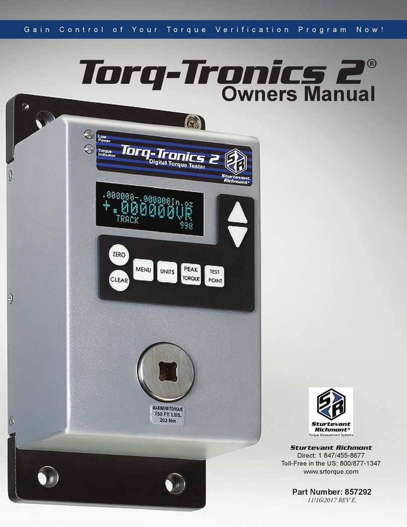 Sturtevant Richmont Torq-Tronics 2 owner's manual Sturtevant Richmont Torq-Tronics 2 owner's manual