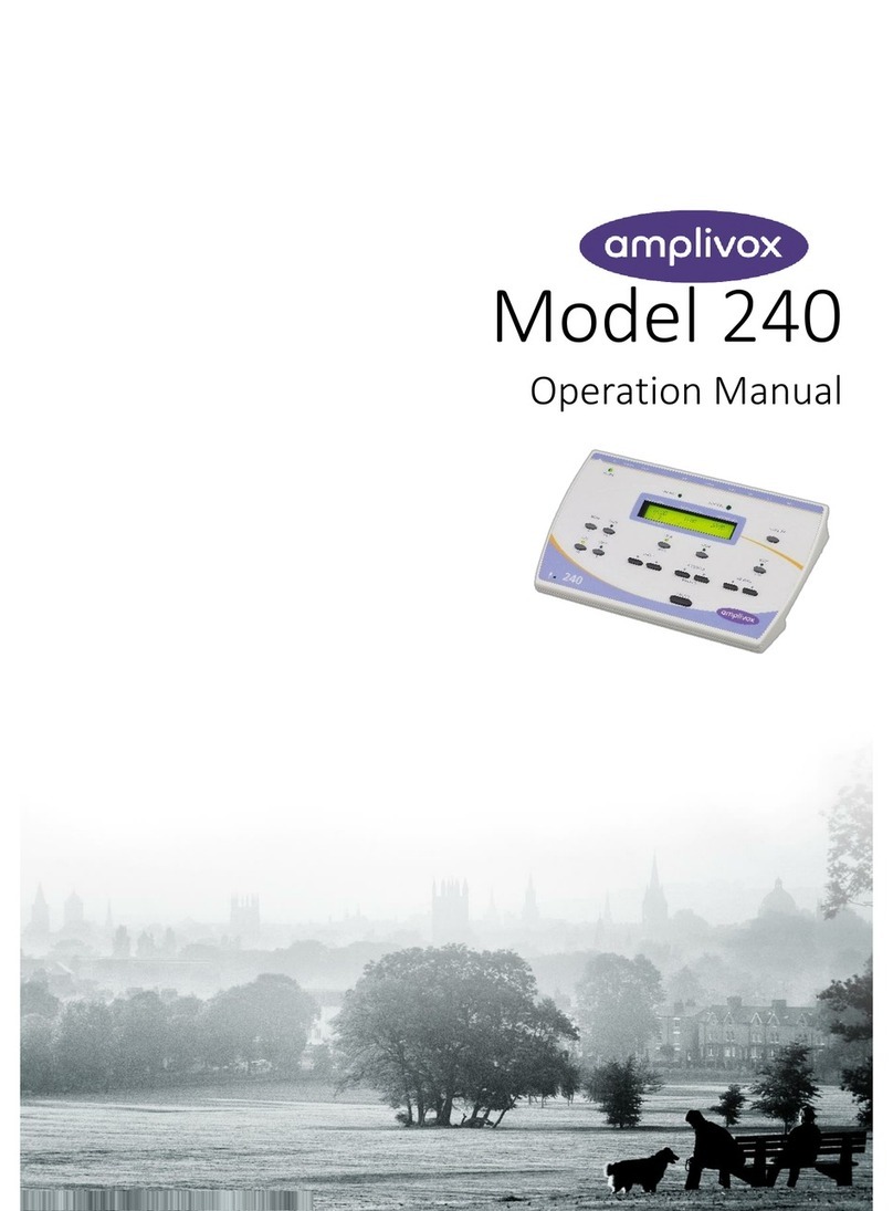 AmpliVox 240 Operation manual