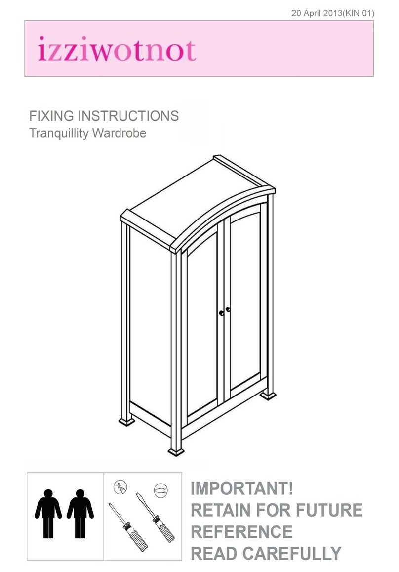 IZZIWOTNOT Tranquillity Wardrobe Fixing instructions