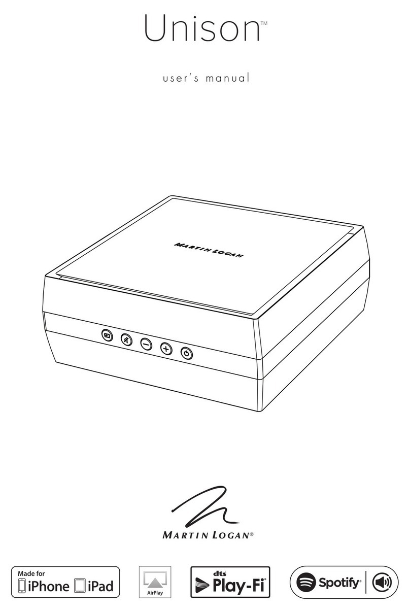 MartinLogan Unison user manual