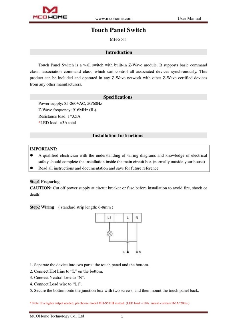 MCOHome MH-S511 user manual