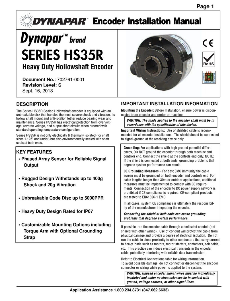 DYNAPAR SERIES HS35R installation manual