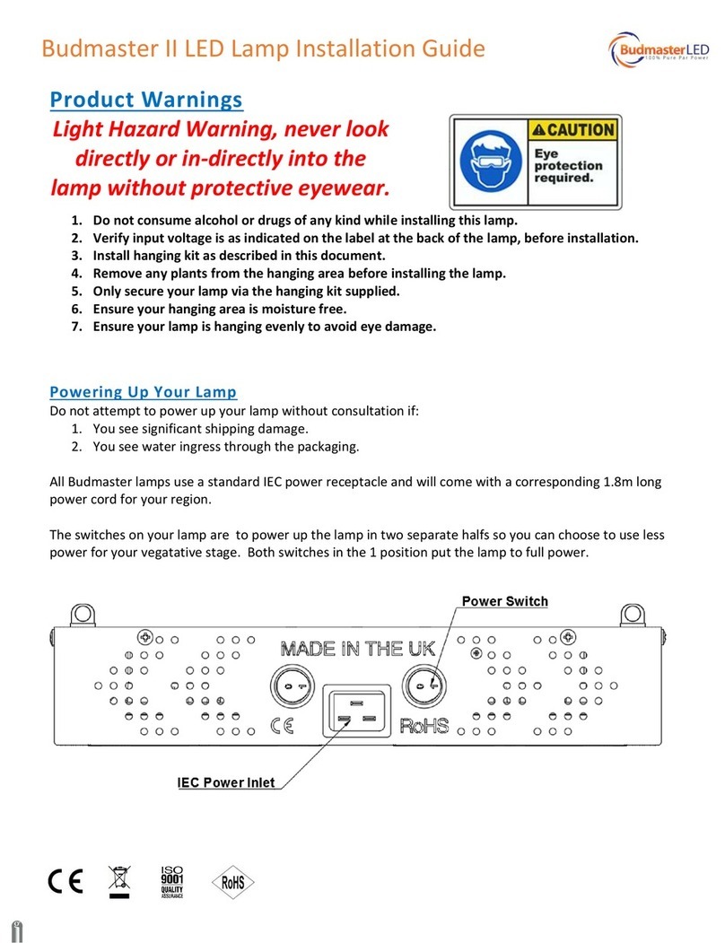 BudmasterLED Budmaster II installation guide BudmasterLED Budmaster II installation guide