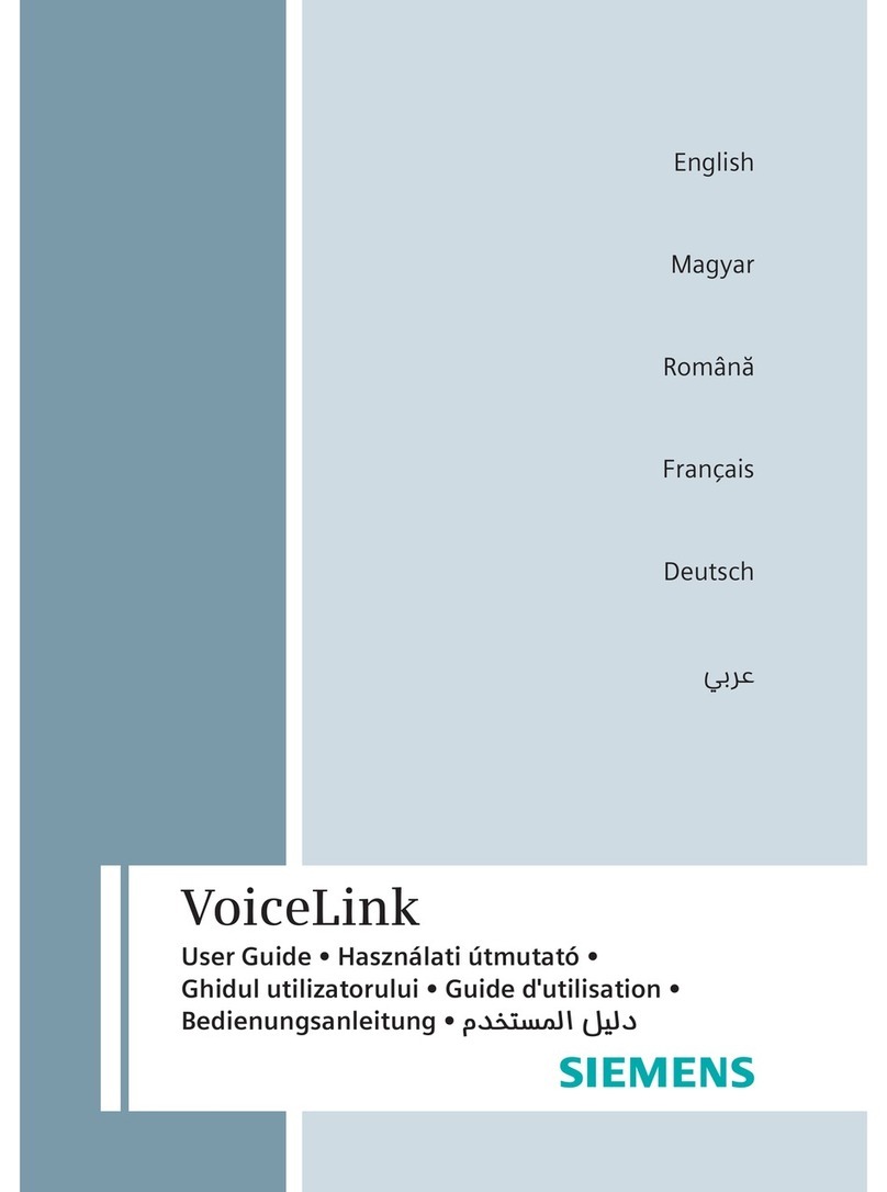 Siemens VoiceLink User manual