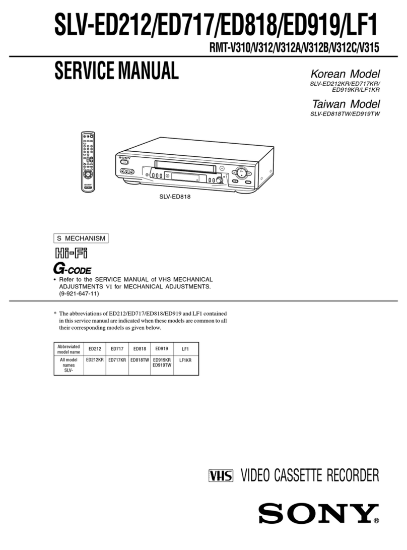 Sony SLV-ED212 User manual