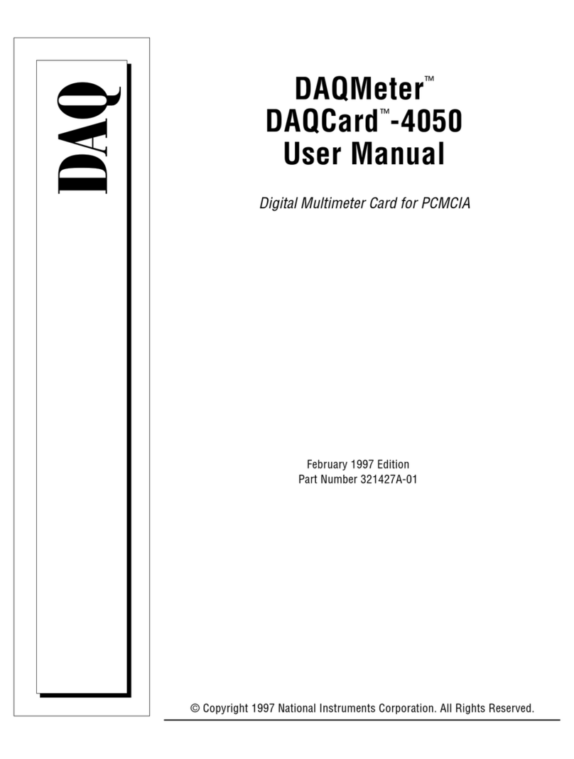 National Instruments DAQMeter DAQCard-4050 user manual