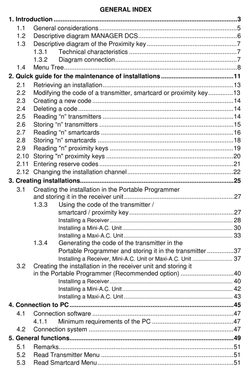 Seculux MANAGER DCS manual