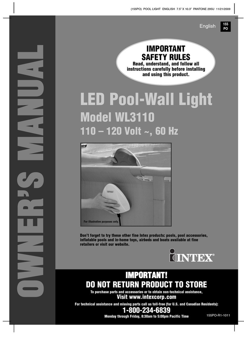 Intex WL3110 owner's manual
