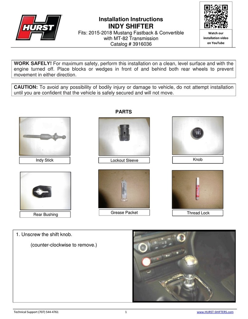 HURST 3916036 installation instructions