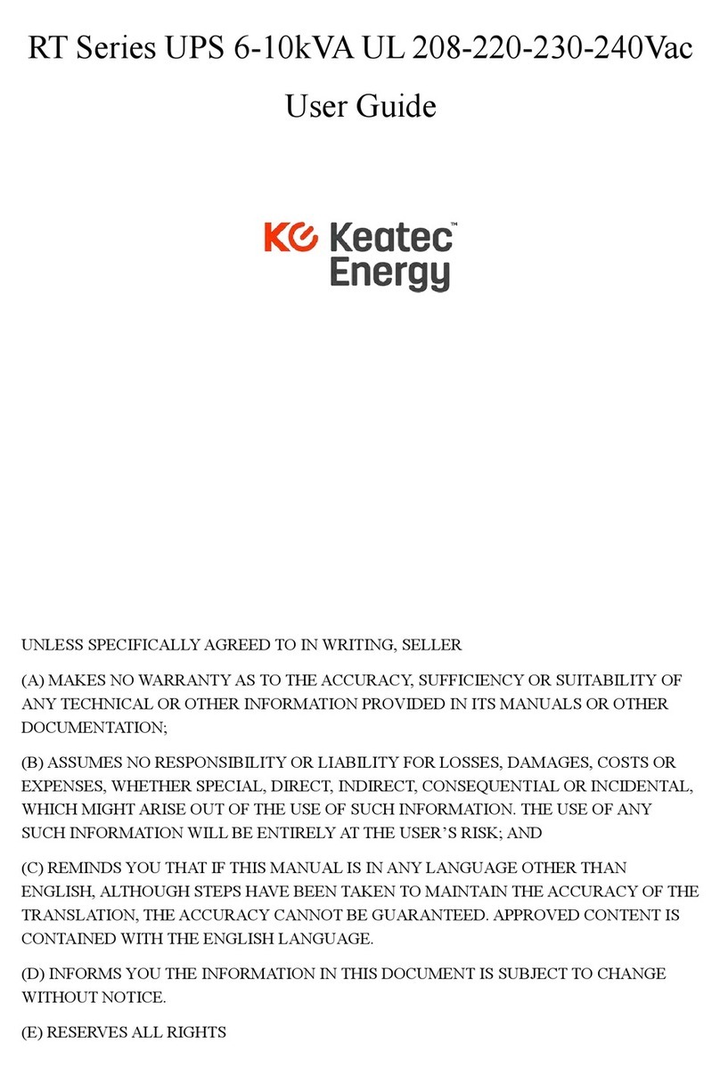 Keatec Energy RT 6KVA user guide
