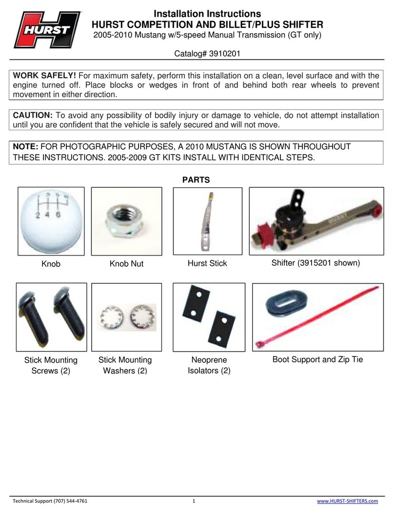 HURST 3910201 installation instructions
