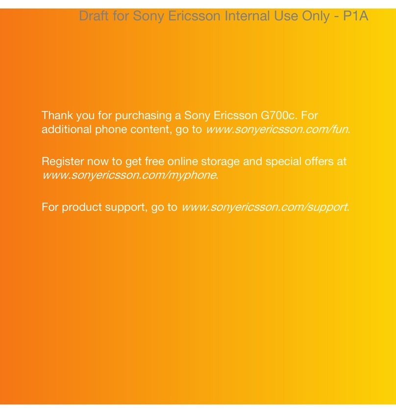 Sony Ericsson G700c User manual Sony Ericsson G700c User manual