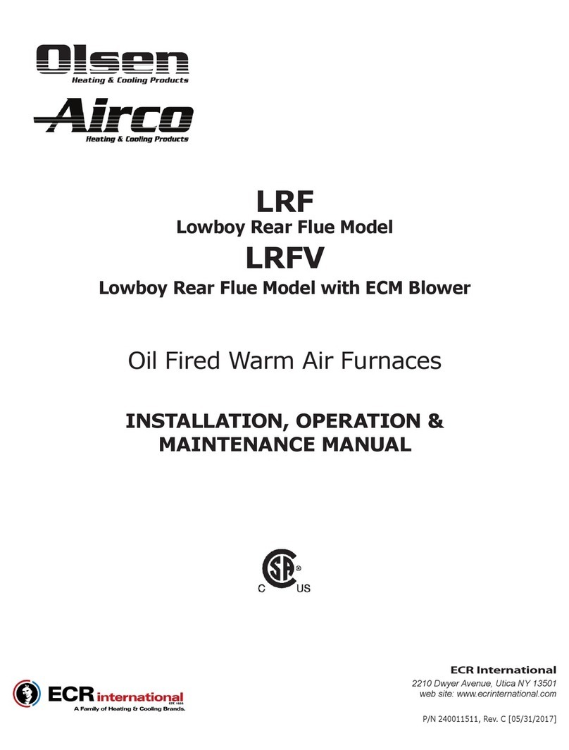 Olsen LRF65 Installation, operation & maintanance manual