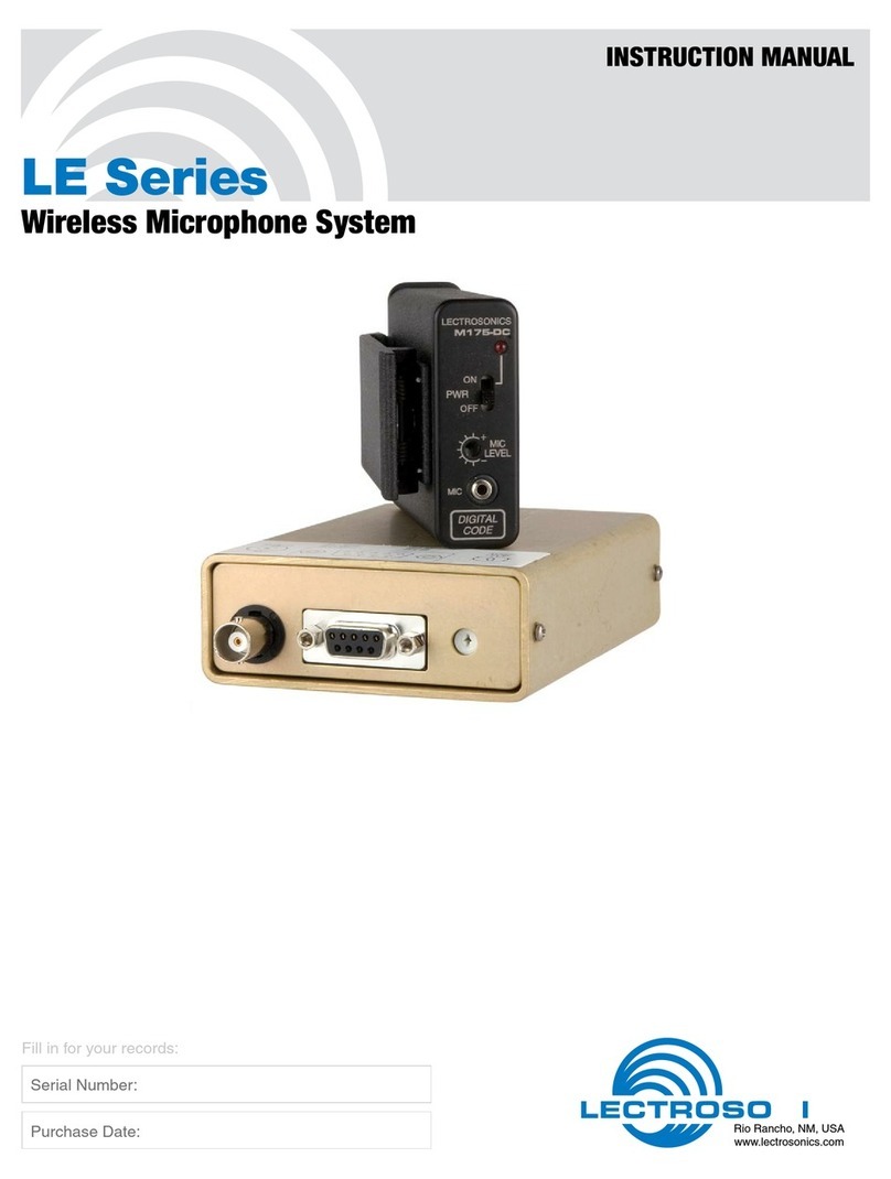Lectrosonics M175DC instruction manual
