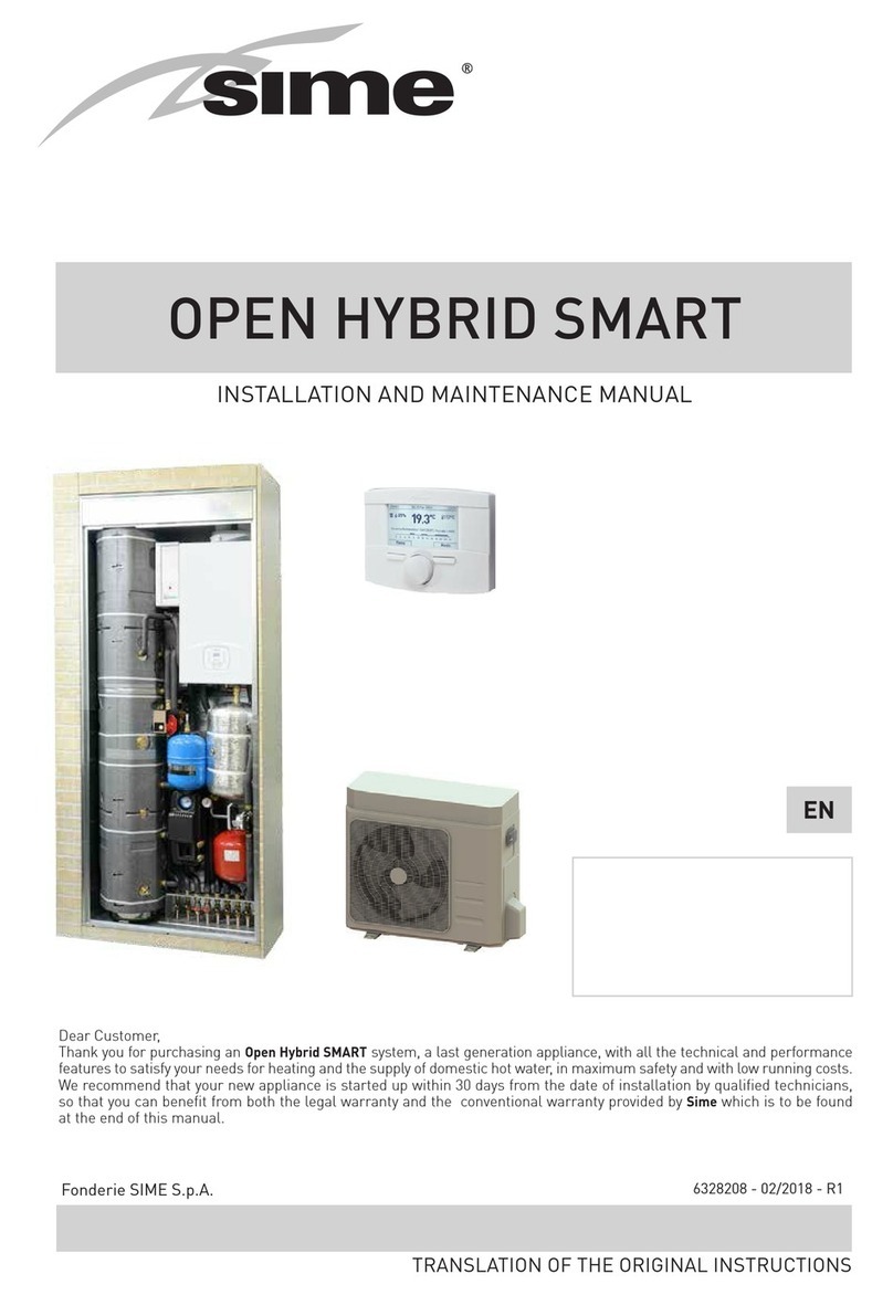 Sime Open Hybrid SMART 25-8 Installation and maintenance manual