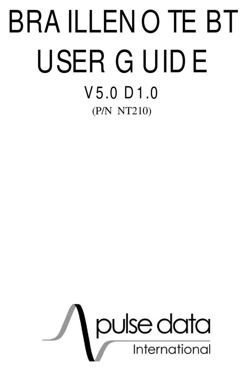 Pulse Data BRAILLENOTE BT user guide