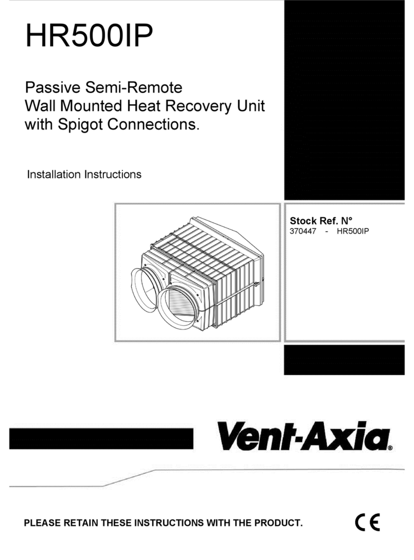 Vent-Axia HR500IP User manual