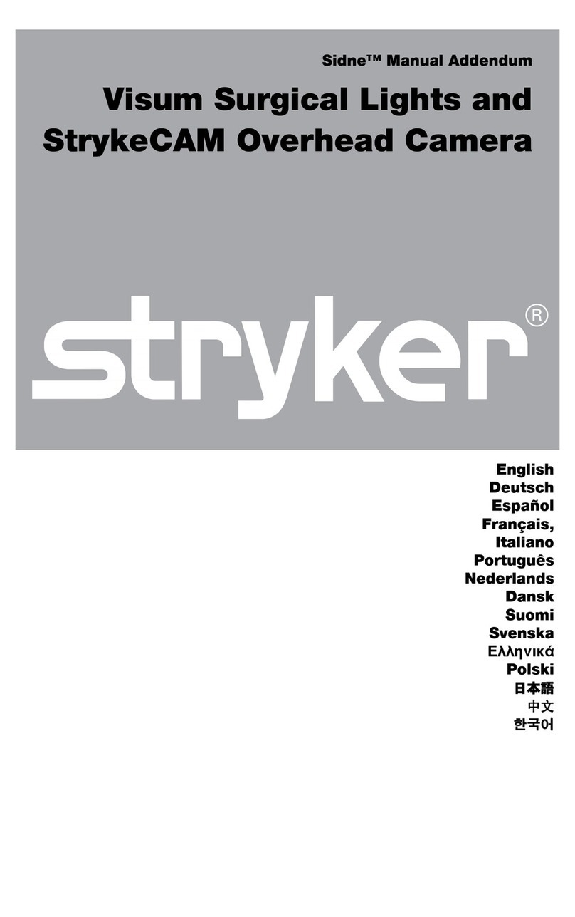 Stryker Sidne Connection and operation instructions