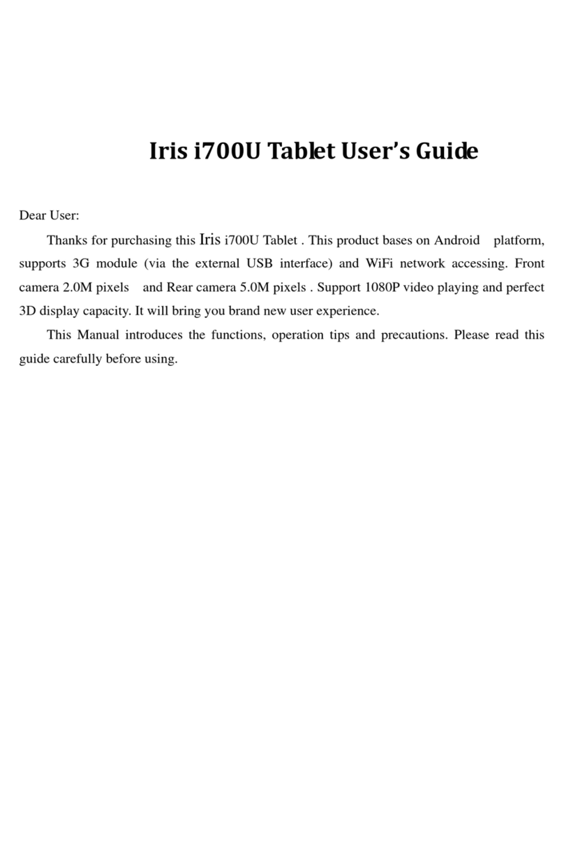 IRIS I700U User manual