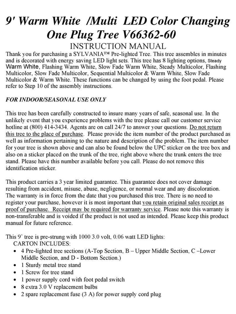 Willis SYLVANIA One Plug Tree V66362-60 instruction manual Willis SYLVANIA One Plug Tree V66362-60 instruction manual