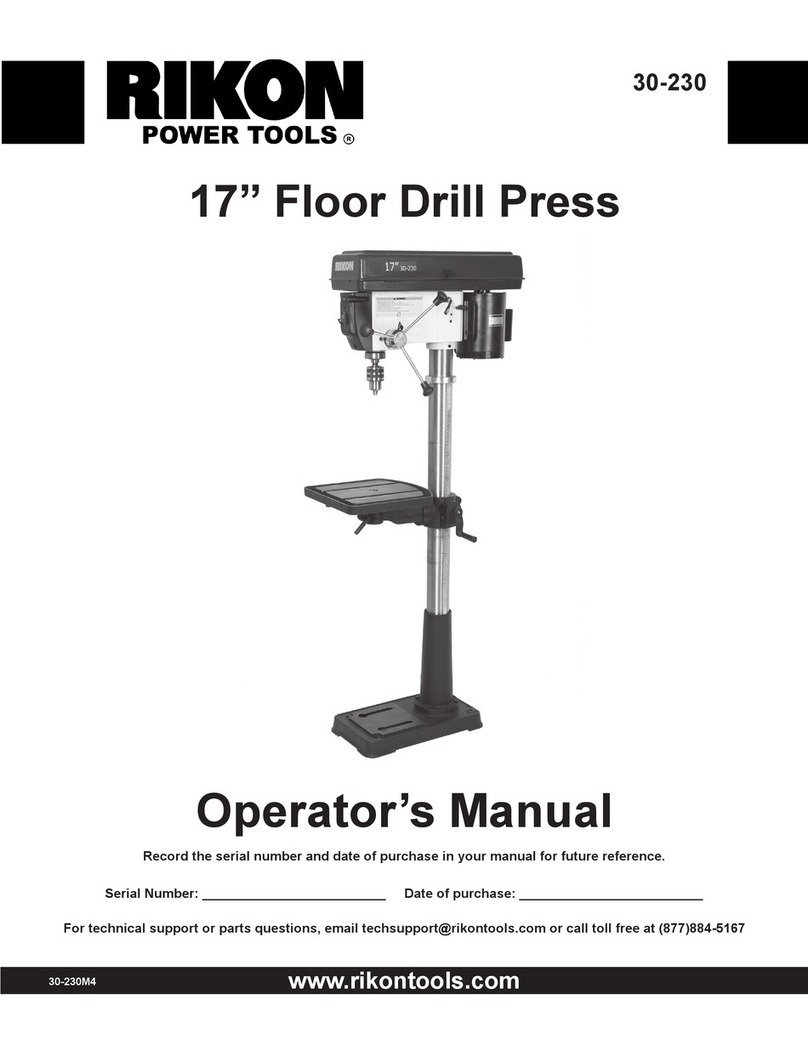 Rikon Power Tools 30-230 Operator's manual