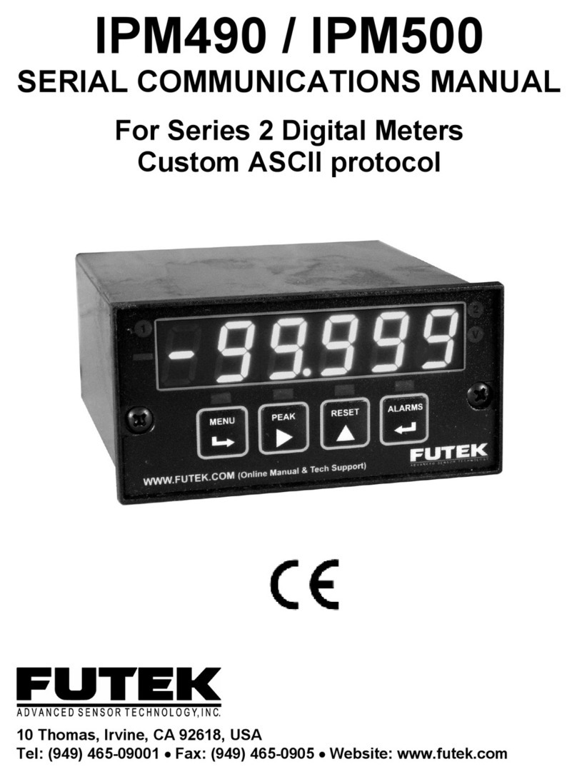 Futek IPM490 User manual