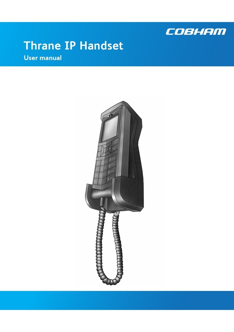 COBHAM Thrane IP Handset user manual