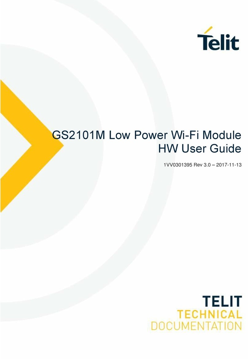 Telit Wireless Solutions GainSpan GS2101M User manual