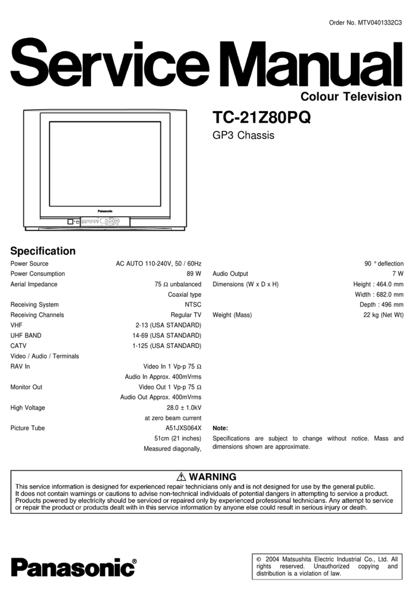 Panasonic TC-21Z80PQ User manual Panasonic TC-21Z80PQ User manual