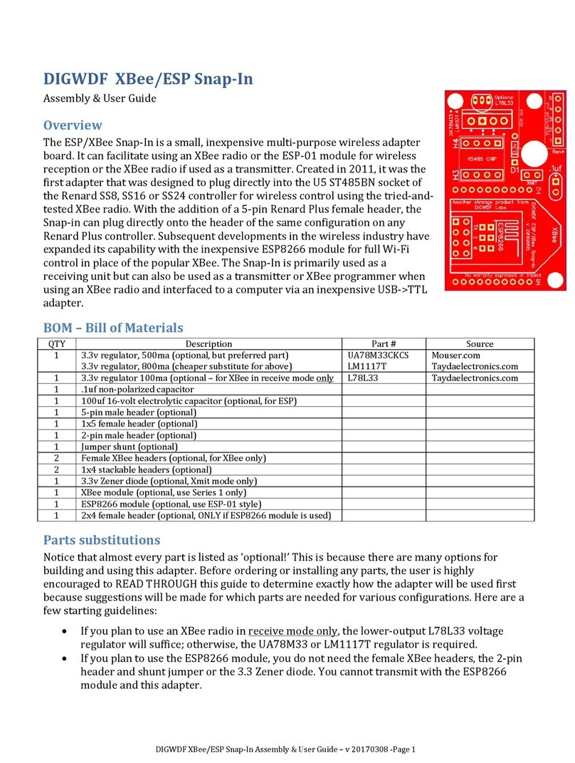 DIGWDF ESP/XBee Snap-In user guide