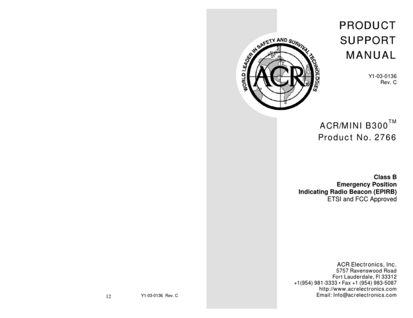ACR Electronics Mini B300 2766.6 Product support manual
