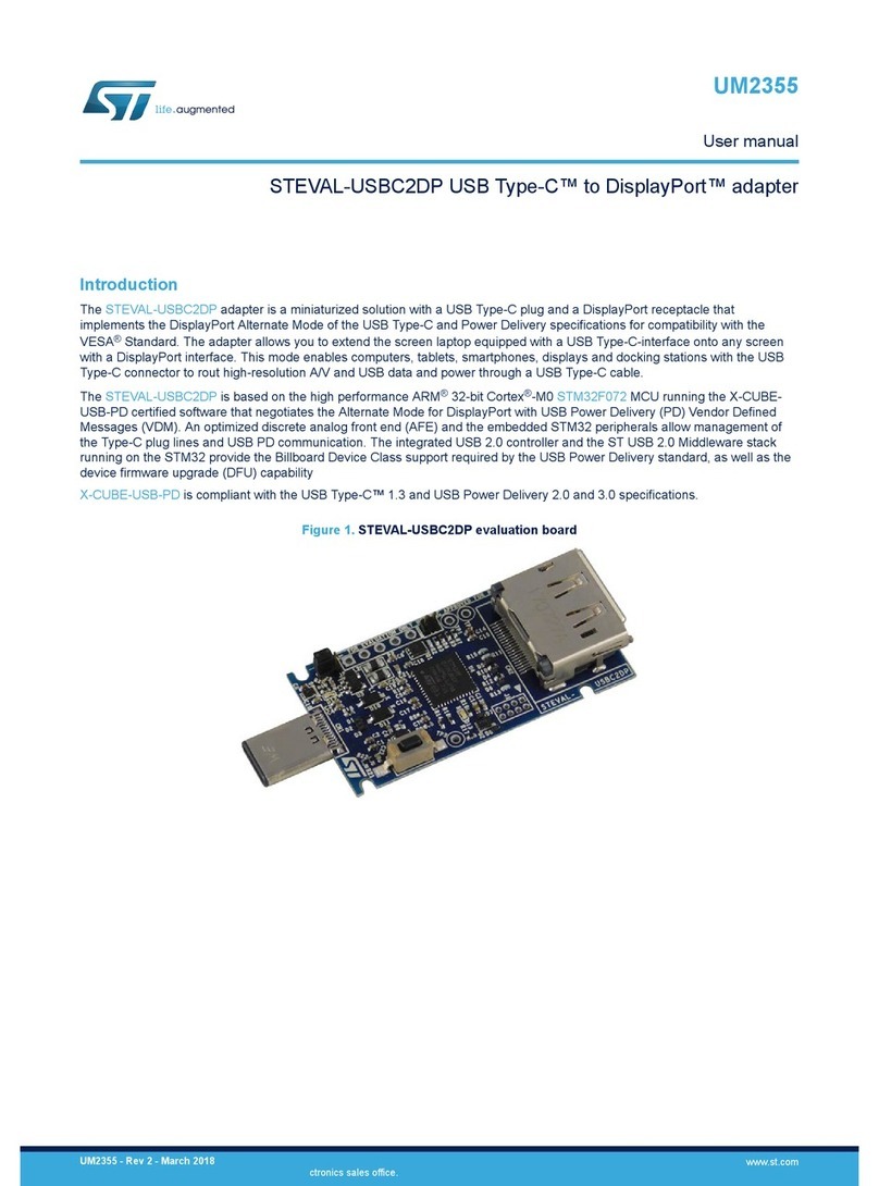 ST STEVAL-USBC2DP user manual