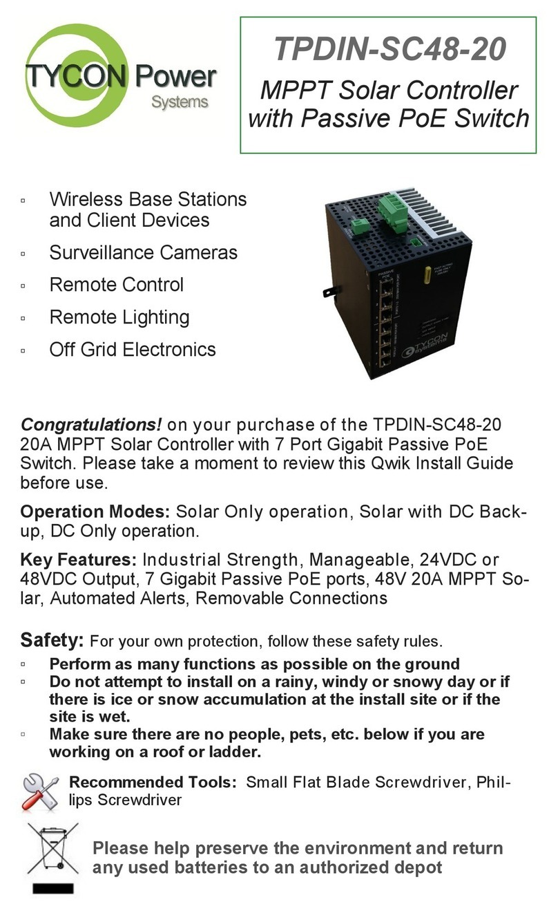 Tycon Power Systems TPDIN-SC48-20 quick guide