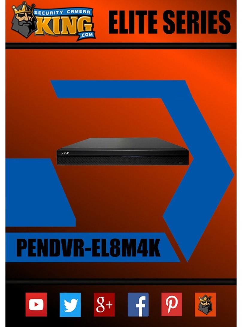 Security Camera King PENDVR-EL8M4K manual