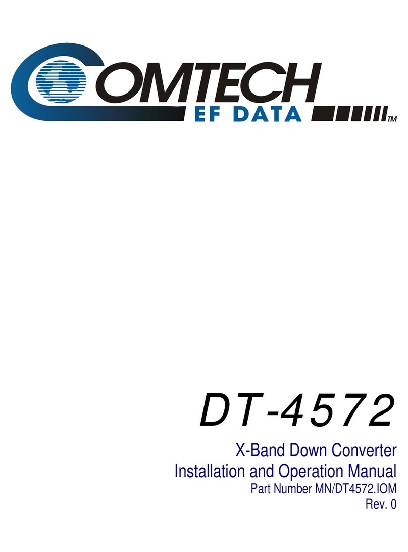 Comtech EF Data DT-4572 Installation and operation manual