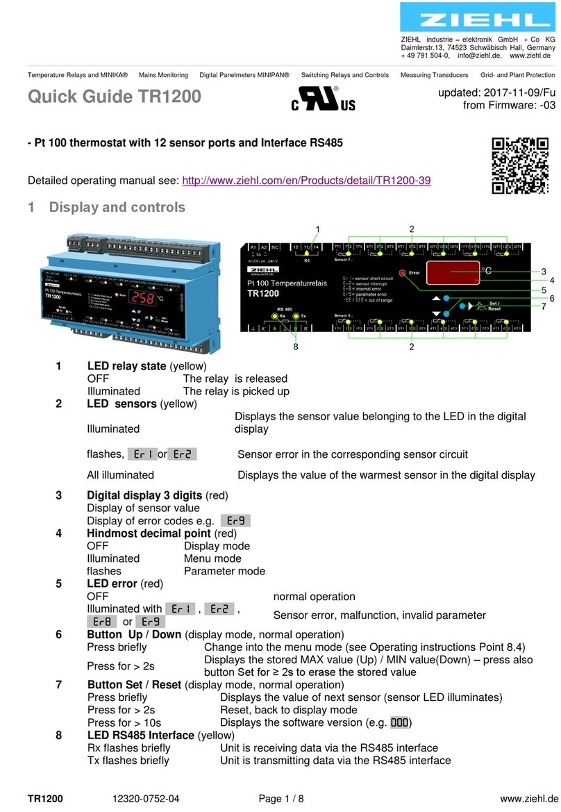 ZIEHL TR1200 quick guide