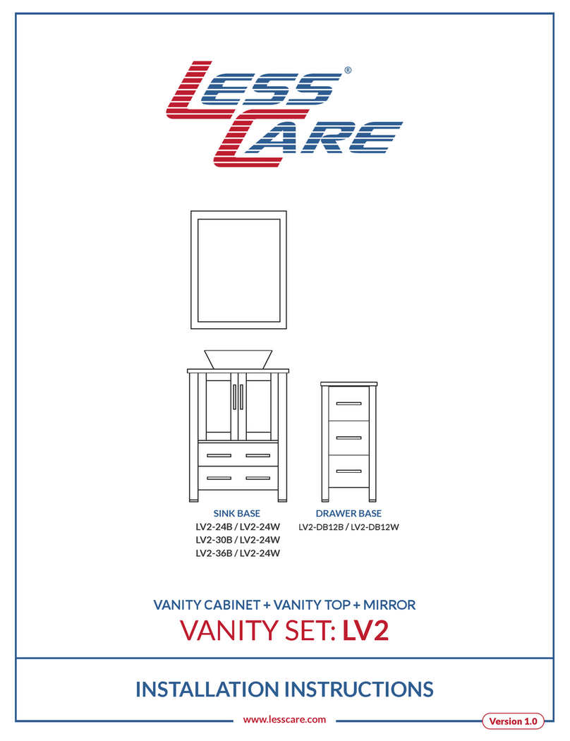 less care LV2-24B installation instructions