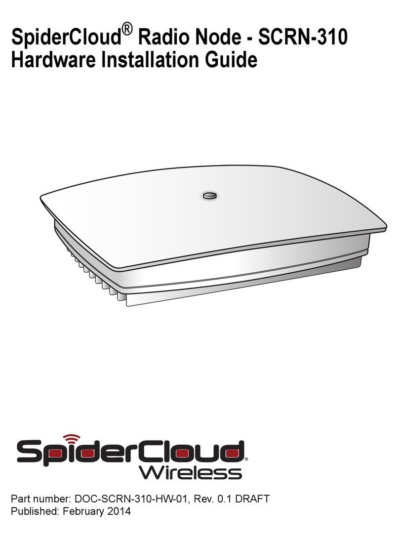 SpiderCloud SCRN-310 Hardware installation guide SpiderCloud SCRN-310 Hardware installation guide