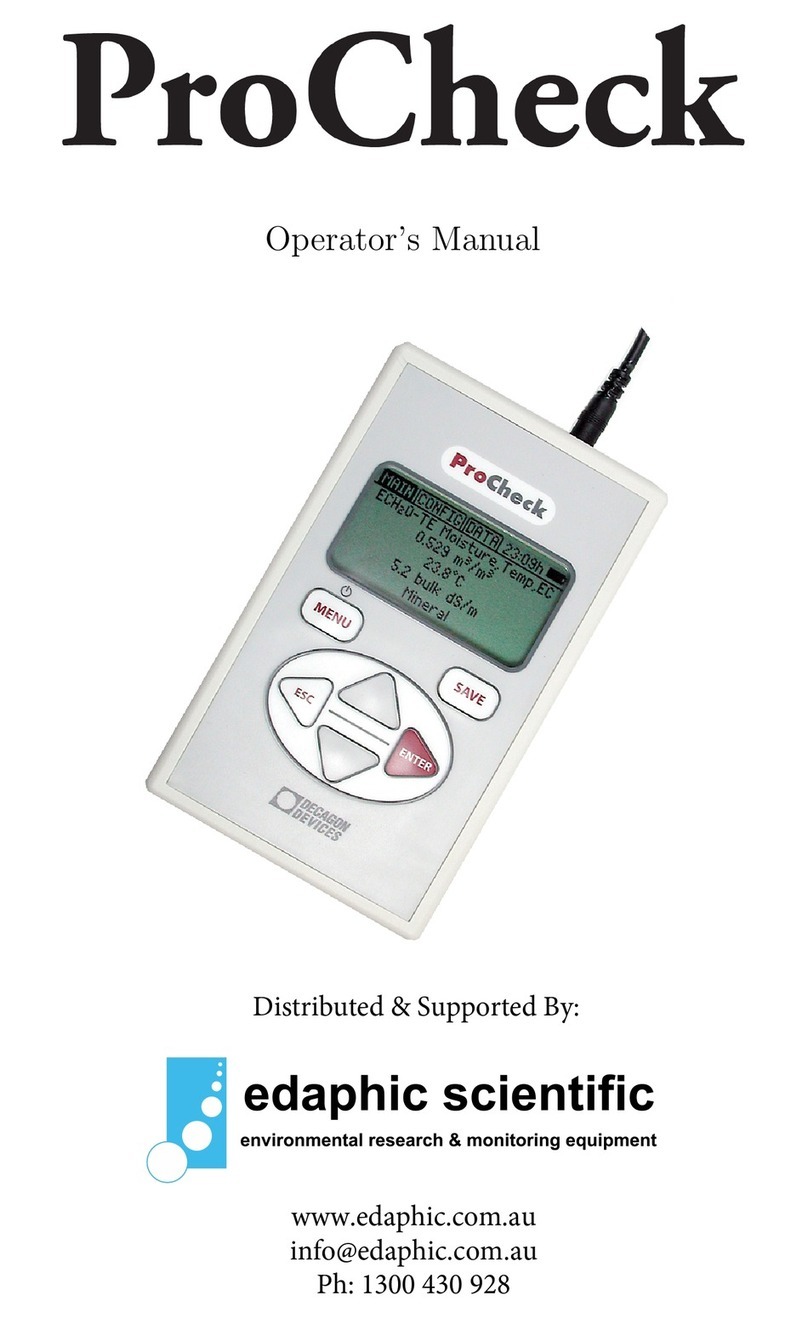 Edaphic Procheck Operator's manual