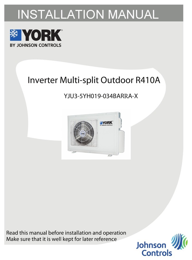 York YJU3YH019BARRA-X User manual