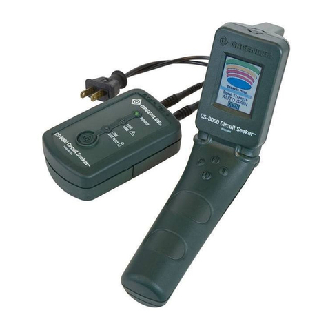 Greenlee CS-8000 Circuit Seeker instruction manual