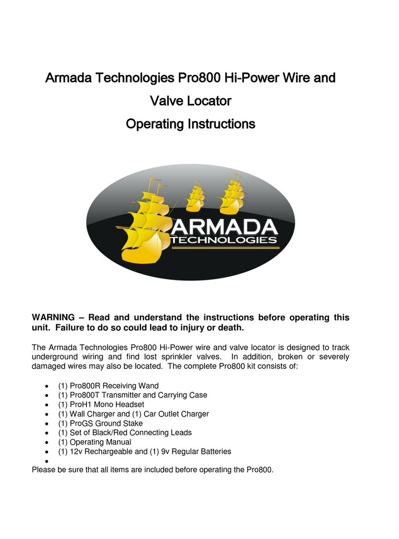 Armada pro800 operating instructions