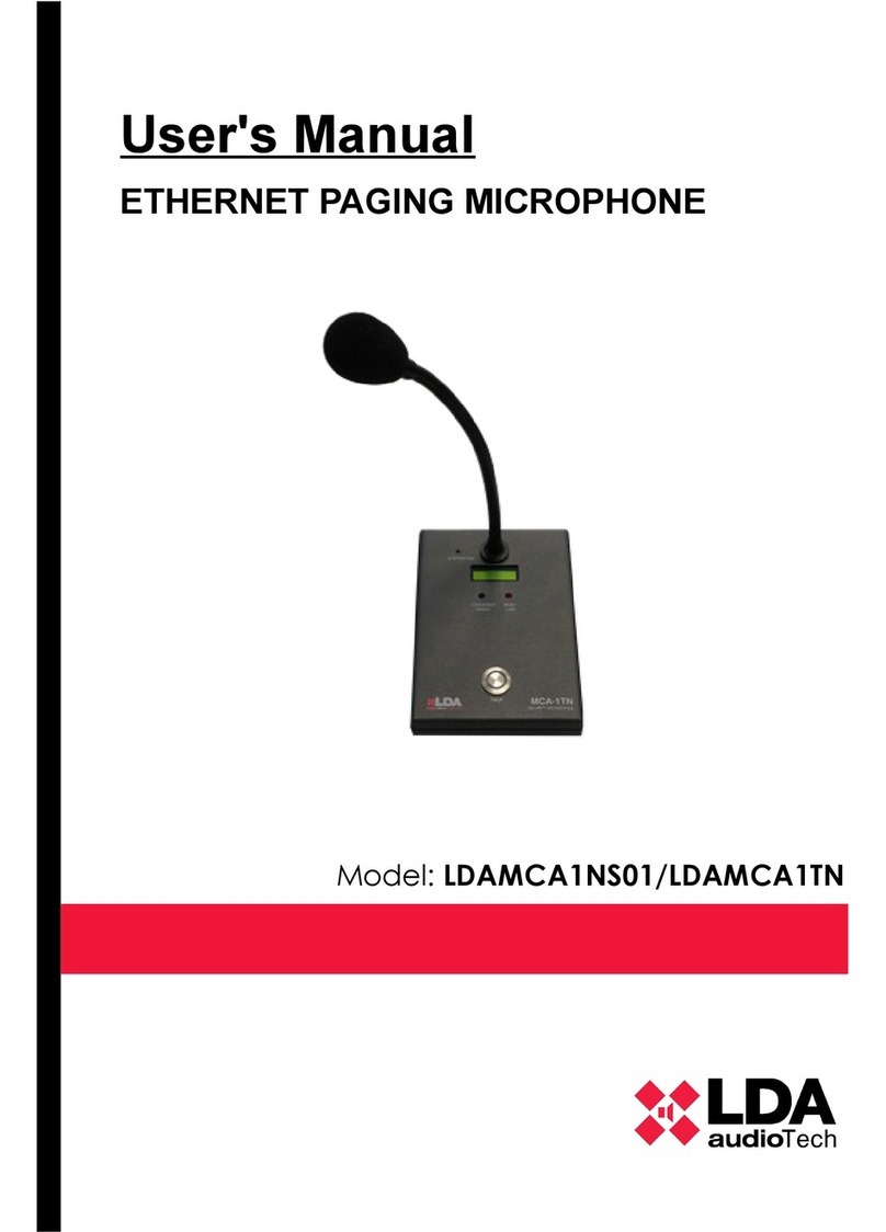 LDA LDAMCA1NS01 User manual