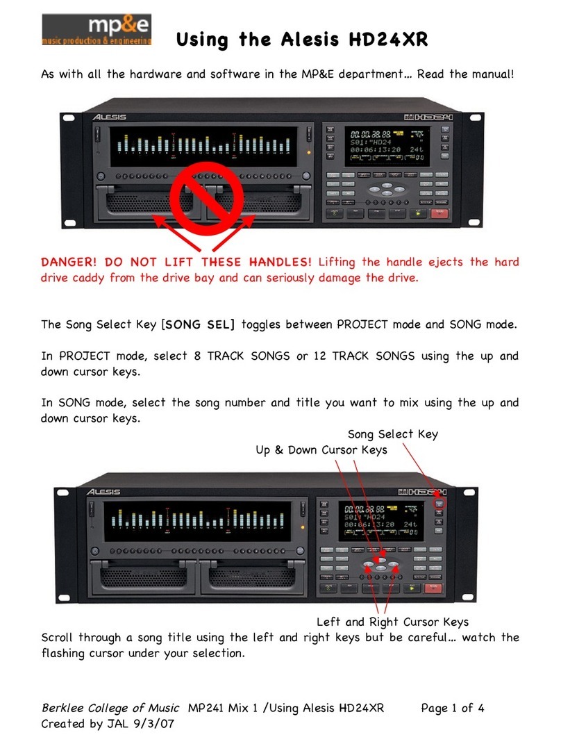 Alesis HD24XR User manual