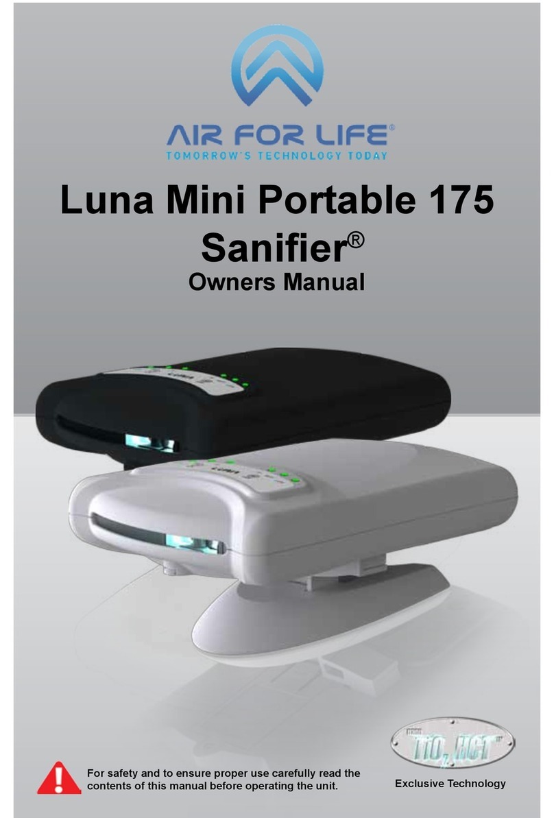 Air for Life Luna Mini Portable 175 Sanifer owner's manual