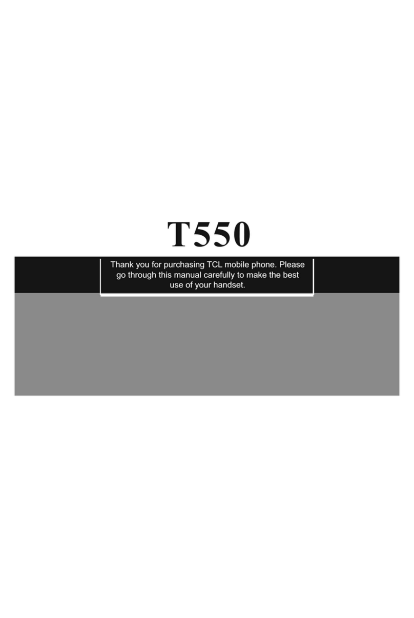 TCL T550 User manual