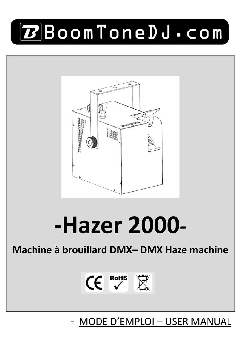 BoomToneDJ Hazer 2000 User manual BoomToneDJ Hazer 2000 User manual